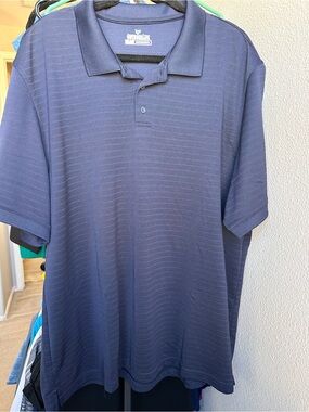XXL Outdoor Life Men's Navy Short-Sleeve Polo